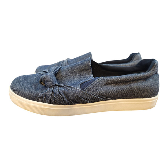 Brash womens sz 6 comfort shoes blue slip on with knot casual - Picture 2 of 12